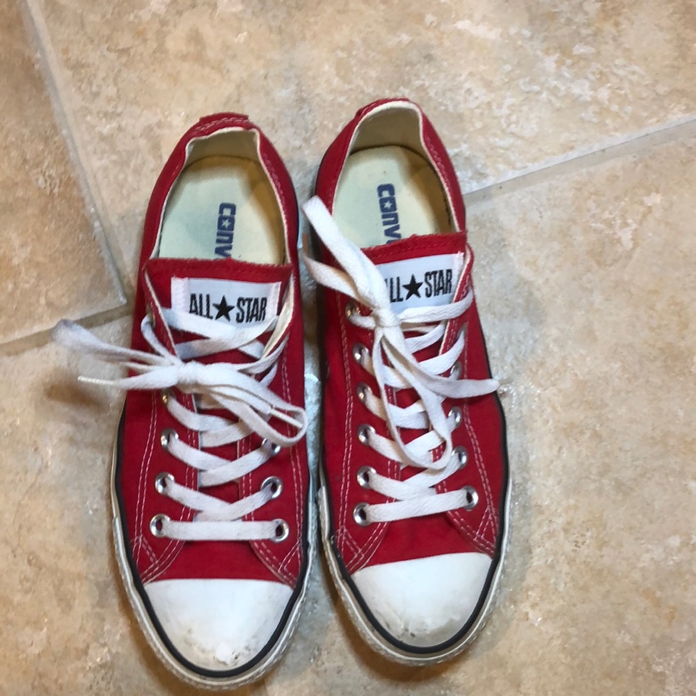 Converse Red and White Women's Sneakers